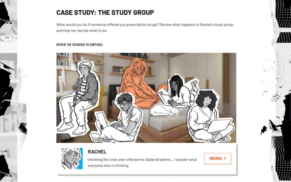 screenshot of case study from digital lesson