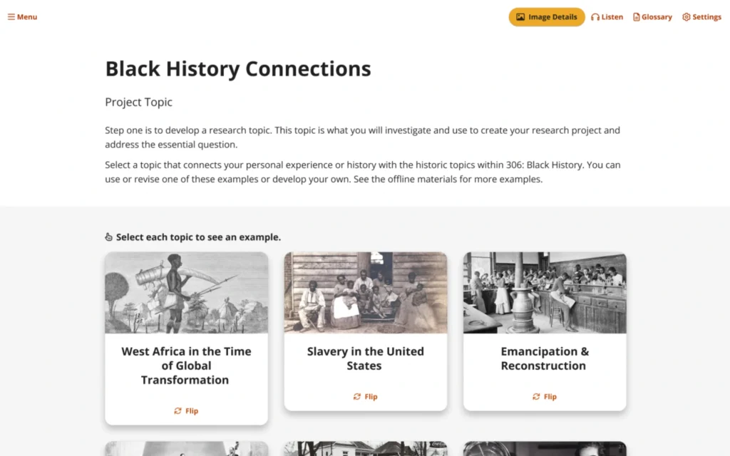 black history connections