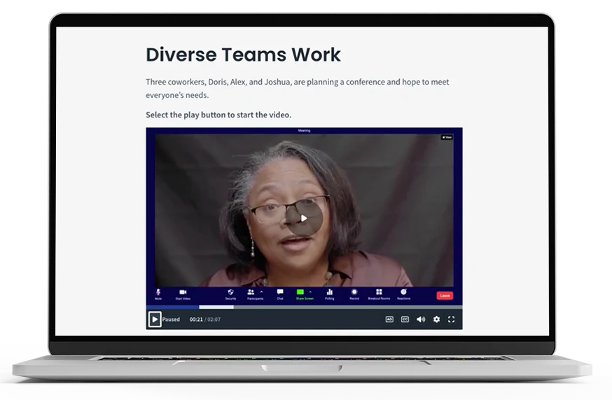 mockup lesson plan of inclusion in the modern workplace