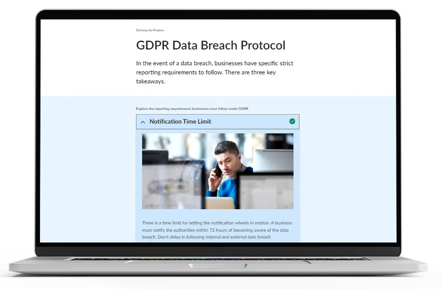 mockup lesson plan of gdpr