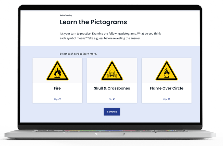 hazard communications lesson mockup